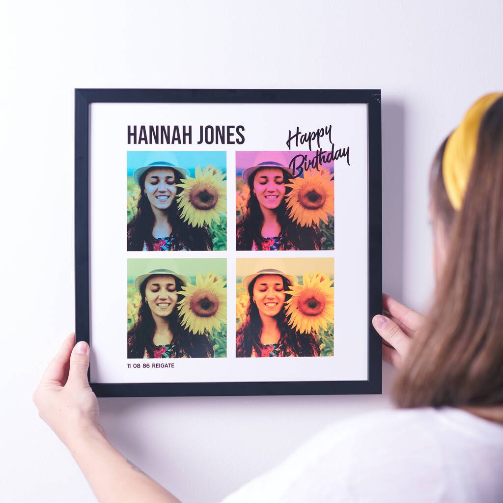 Oakdene Designs Prints Personalised Record Sleeve Framed Music Print