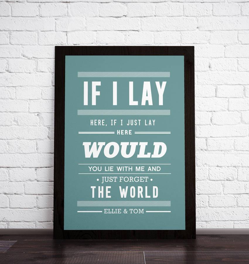 Oakdene Designs Prints Personalised Snow Patrol Print