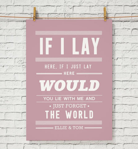 Oakdene Designs Prints Personalised Snow Patrol Print