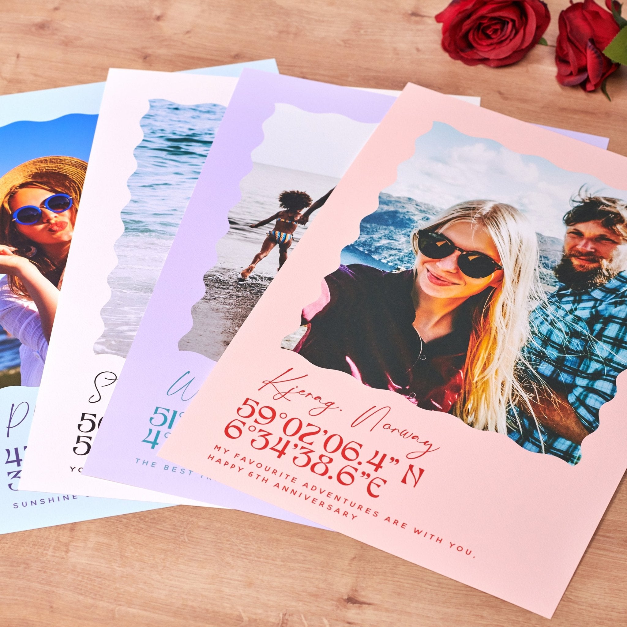 Oakdene Designs Prints Personalised Travel Photo Location Print