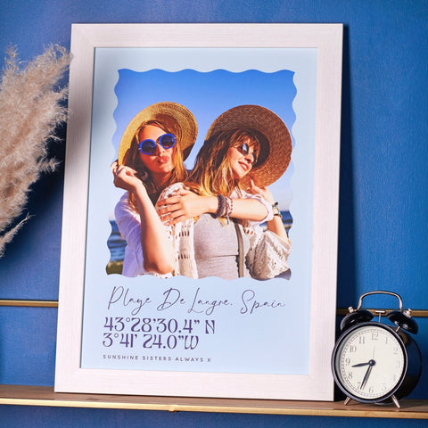 Oakdene Designs Prints Personalised Travel Photo Location Print