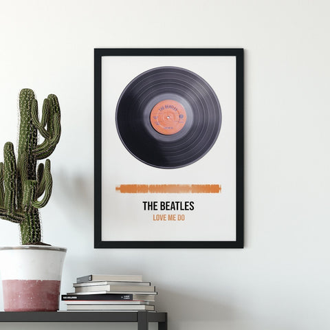 Oakdene Designs Prints Personalised Vinyl Record Framed Print