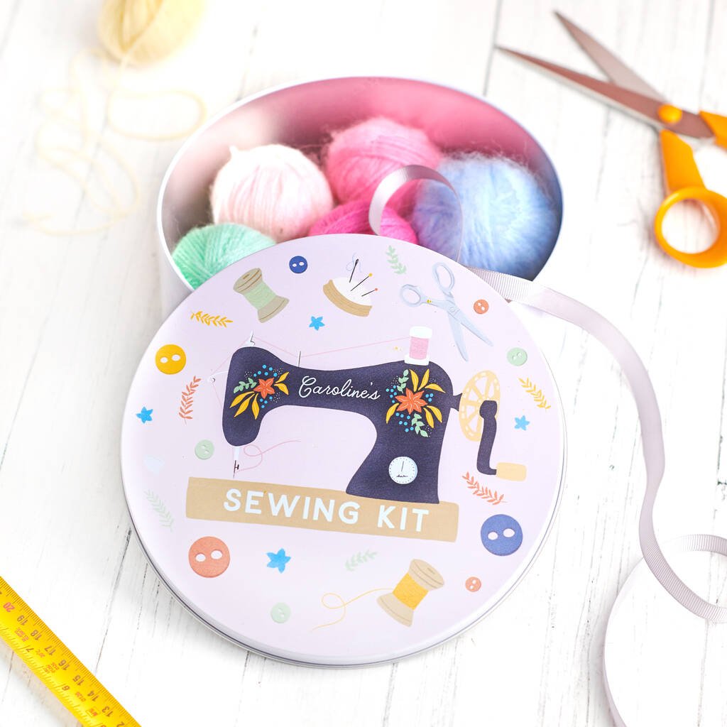 Oakdene Designs Storage Tin Personalised Sewing Tin