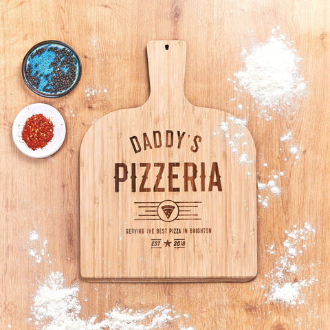 Personalised Bamboo Pizza Board - Oakdene Designs