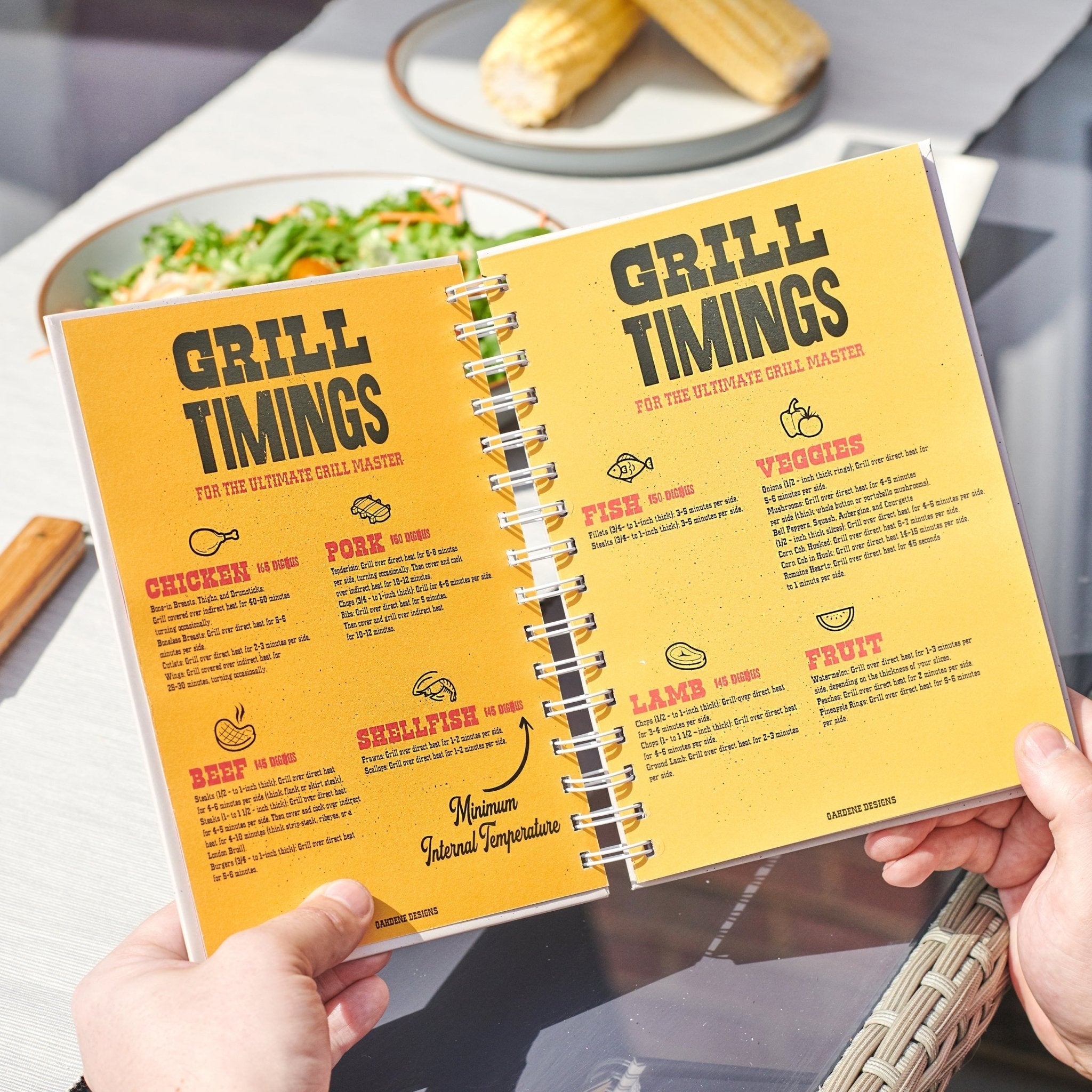 Personalised BBQ Recipe Notebook - Oakdene Designs