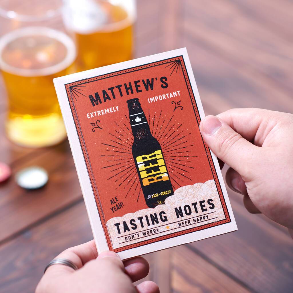 Personalised Beer Tasting Pocket Notebook - Oakdene Designs