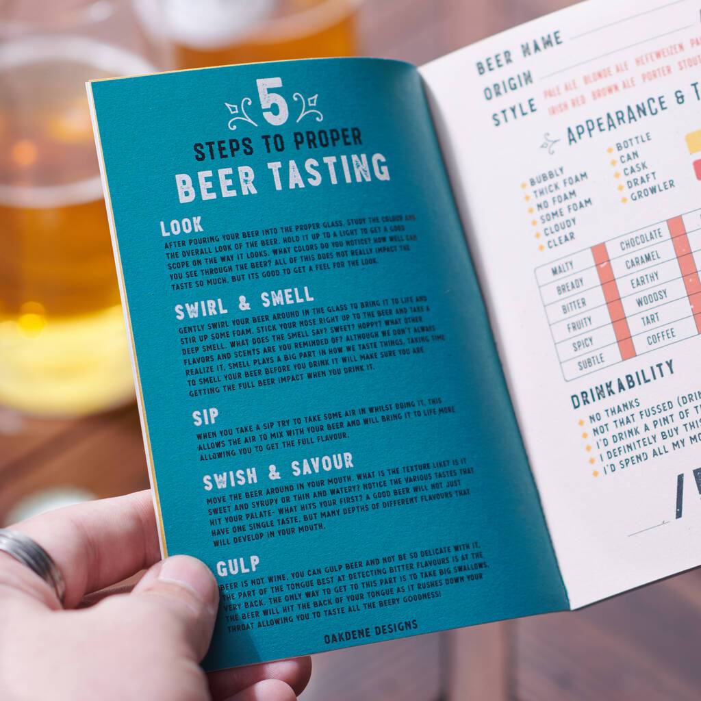 Personalised Beer Tasting Pocket Notebook - Oakdene Designs