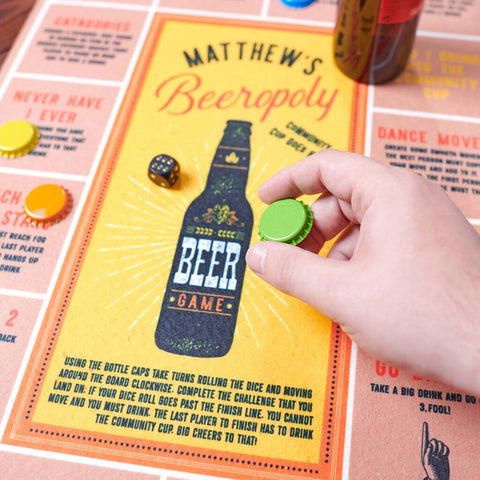 Personalised Beeropoly Beer Board Game - Oakdene Designs