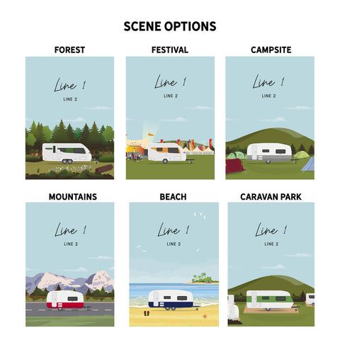 Personalised Caravan Travel Journal - Oakdene Designs