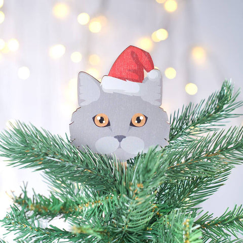 Personalised Cat Breed Tree Topper - Oakdene Designs