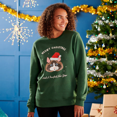 Personalised Christmas Cat Breed Jumper - Oakdene Designs