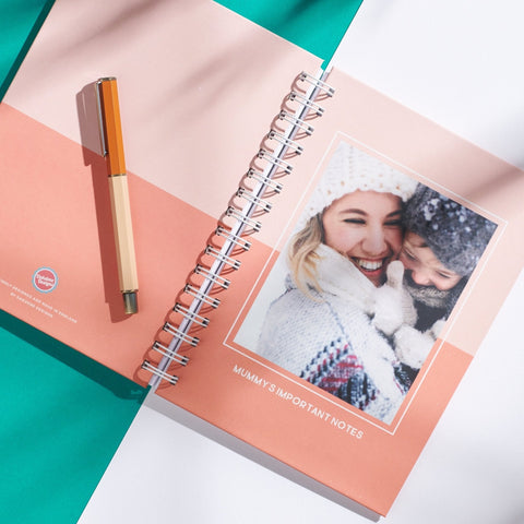 Personalised Colour Block Photo Notebook - Oakdene Designs