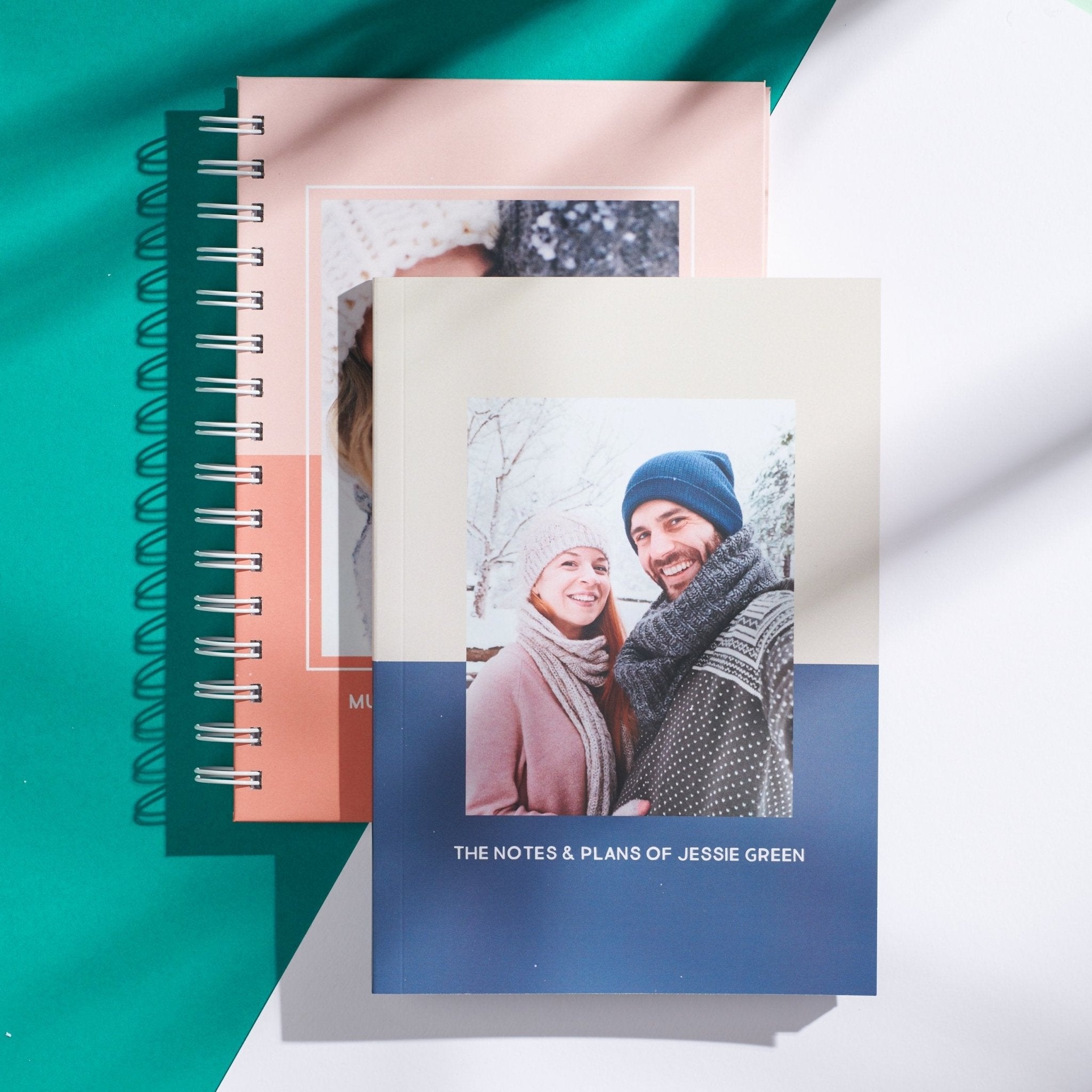 Personalised Colour Block Photo Notebook - Oakdene Designs