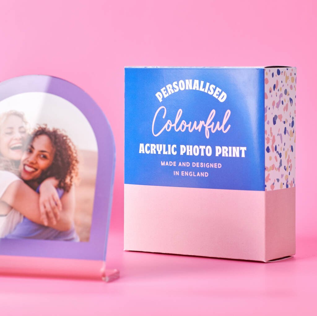 Personalised Colourful Acrylic Photo Print - Oakdene Designs