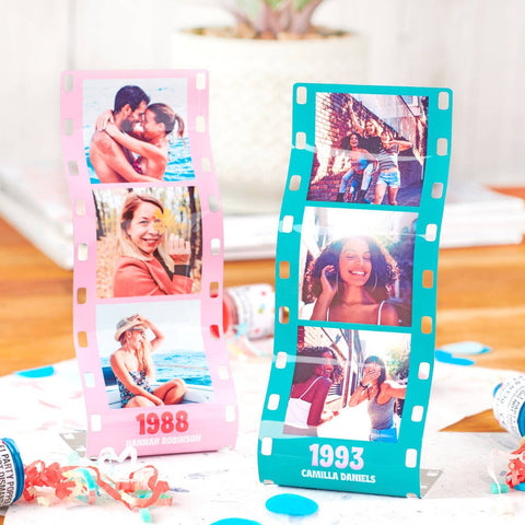 Personalised Colourful Birthday Photo Reel Print - Oakdene Designs