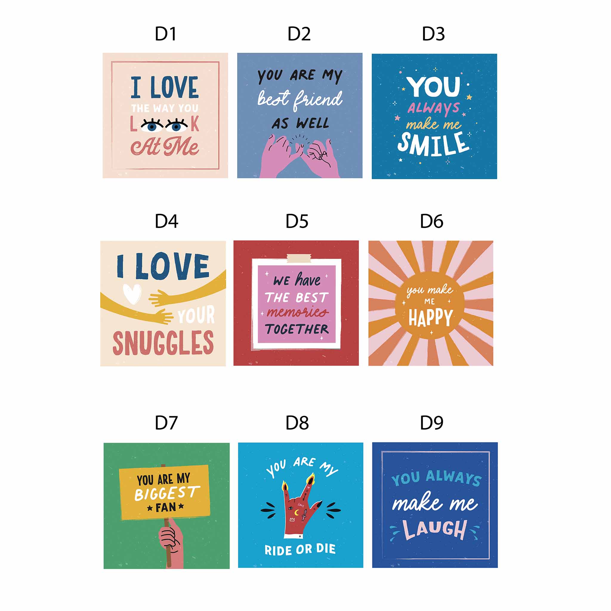 Personalised Couples Reasons Why I Love You Mini Prints - Oakdene Designs