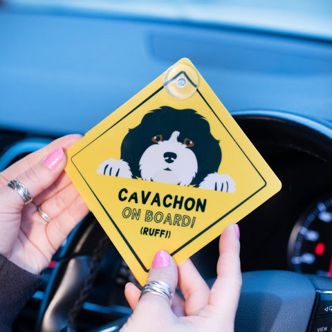 Personalised 'Dog On Board' Car Sign - Oakdene Designs