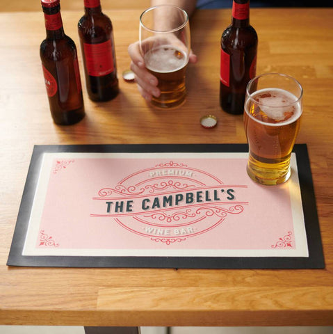 Personalised Drinks Bar Runner - Oakdene Designs