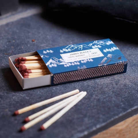 Personalised Foiled Mountains Matchbox And Matches - Oakdene Designs