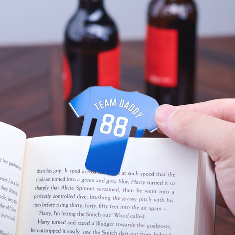 Personalised Football Team Mini Bookmark - Oakdene Designs