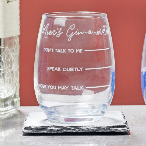 Personalised Gin - O - Metre Glass - Oakdene Designs