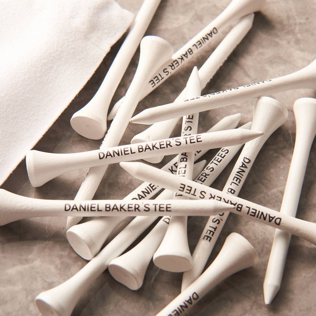 Personalised Golf Tees And Bag - Oakdene Designs