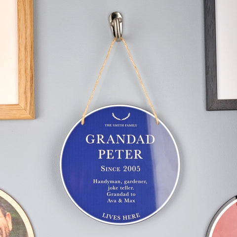 Personalised Grandad Heritage Sign - Oakdene Designs