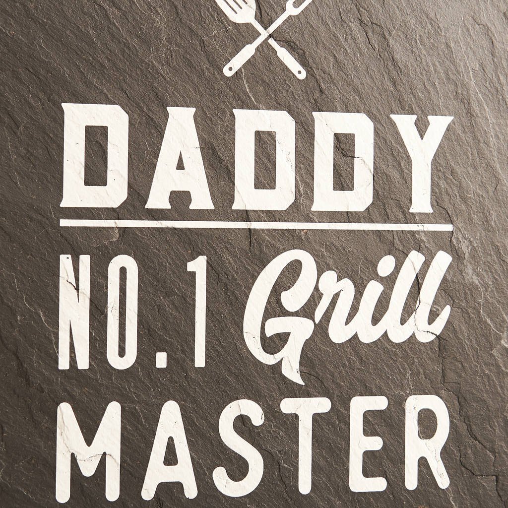 Personalised 'Grill Master' Bbq Slate Sign - Oakdene Designs