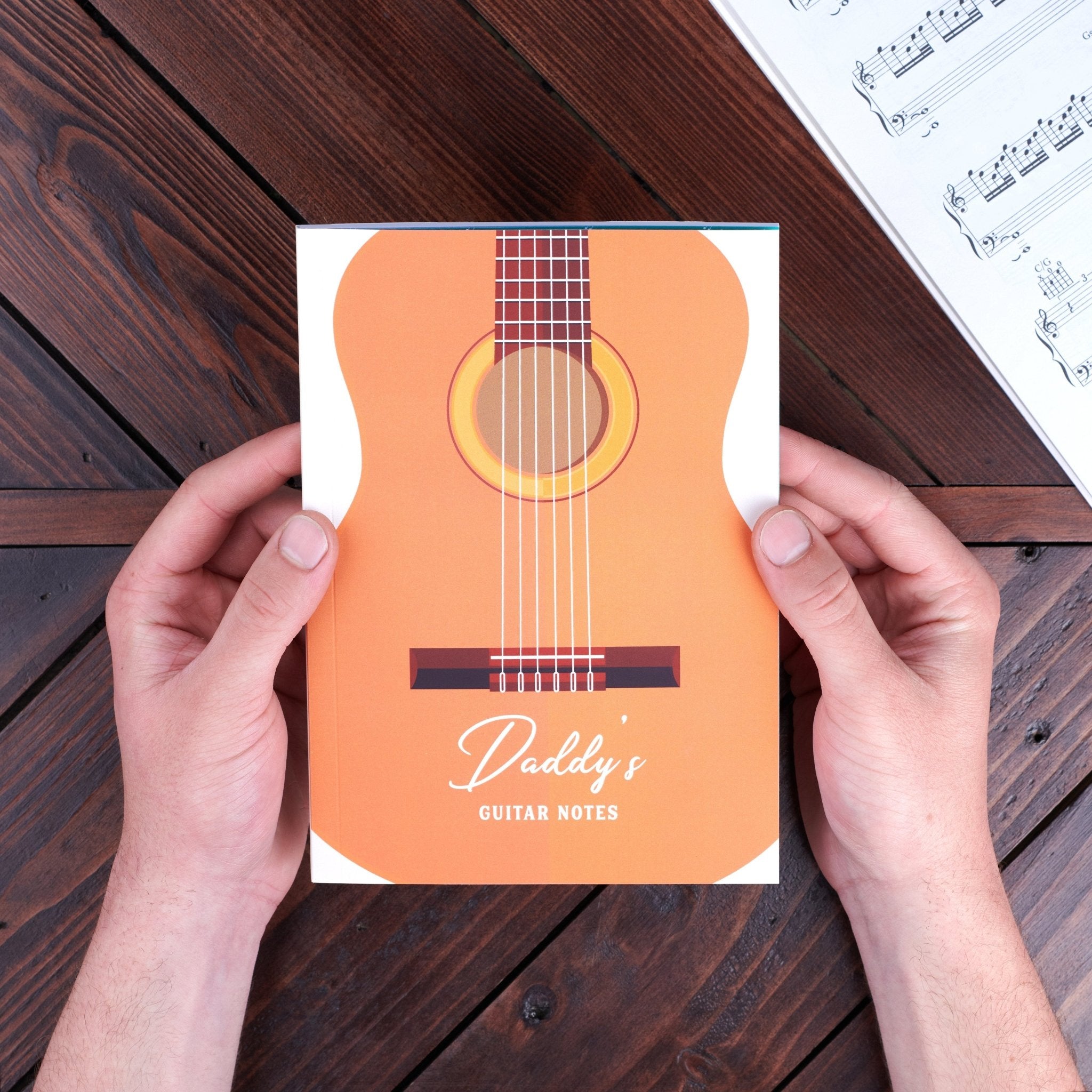 Personalised Guitar Notebook Journal - Oakdene Designs