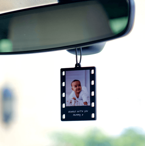 Personalised Hanging Photo Reel Car Decoration - Oakdene Designs