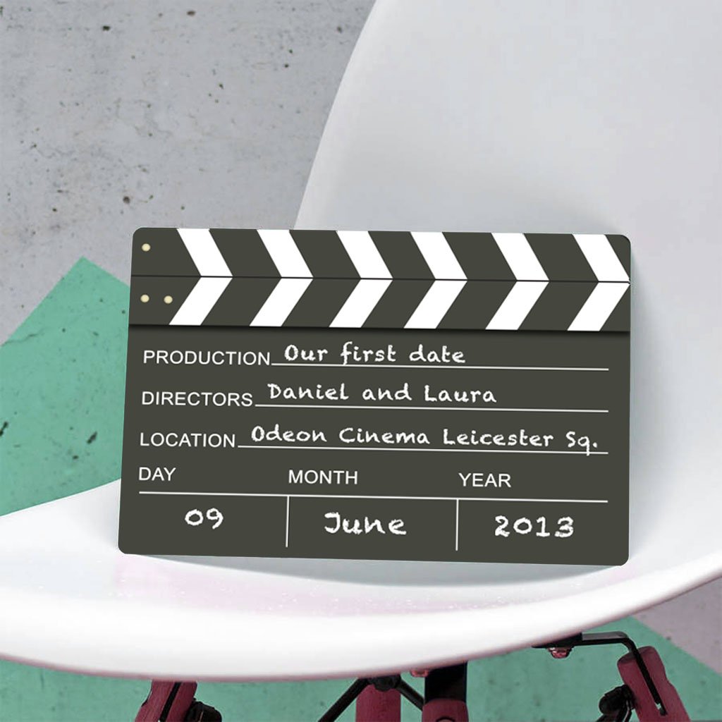 Personalised Hollywood Film Clapper Metal Plaque - Oakdene Designs