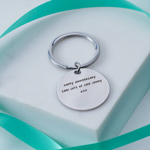 Personalised I Love You More Than Metal Keyring - Oakdene Designs