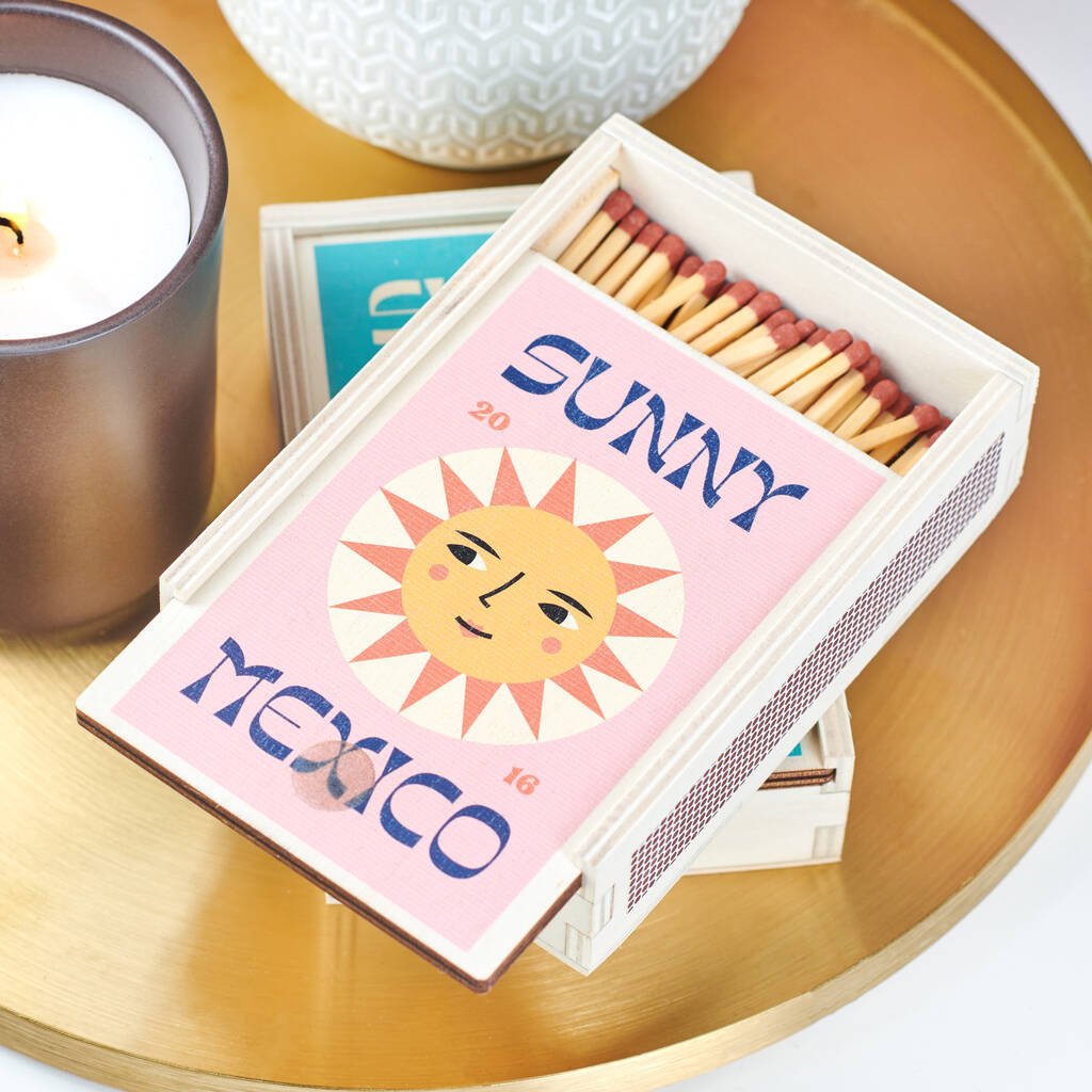 Personalised Large Wooden Travel Memory Matchbox - Oakdene Designs