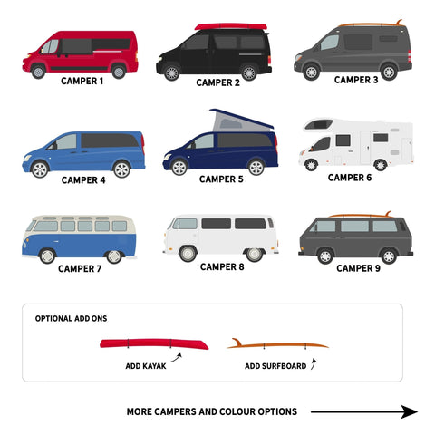 Personalised Men's Campervan T Shirt - Oakdene Designs