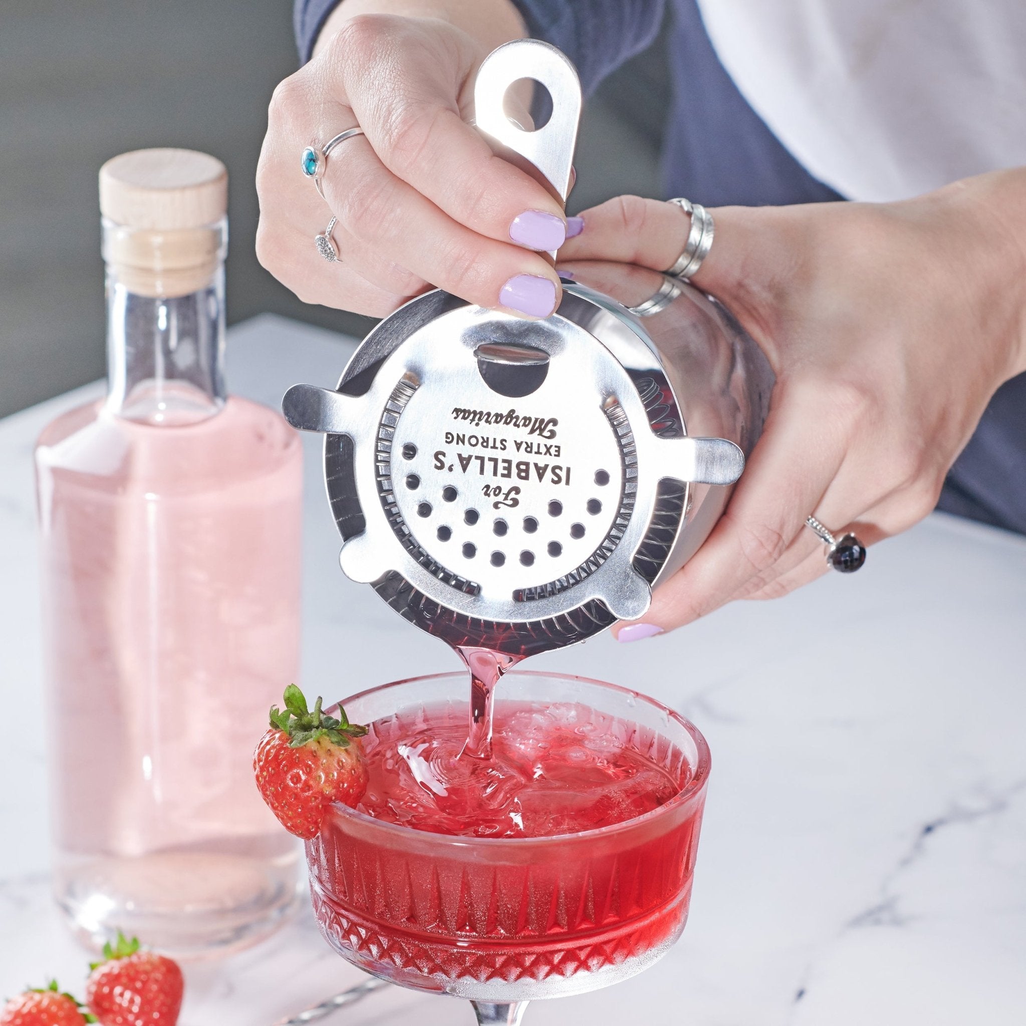 Personalised Metal Cocktail Strainer - Oakdene Designs