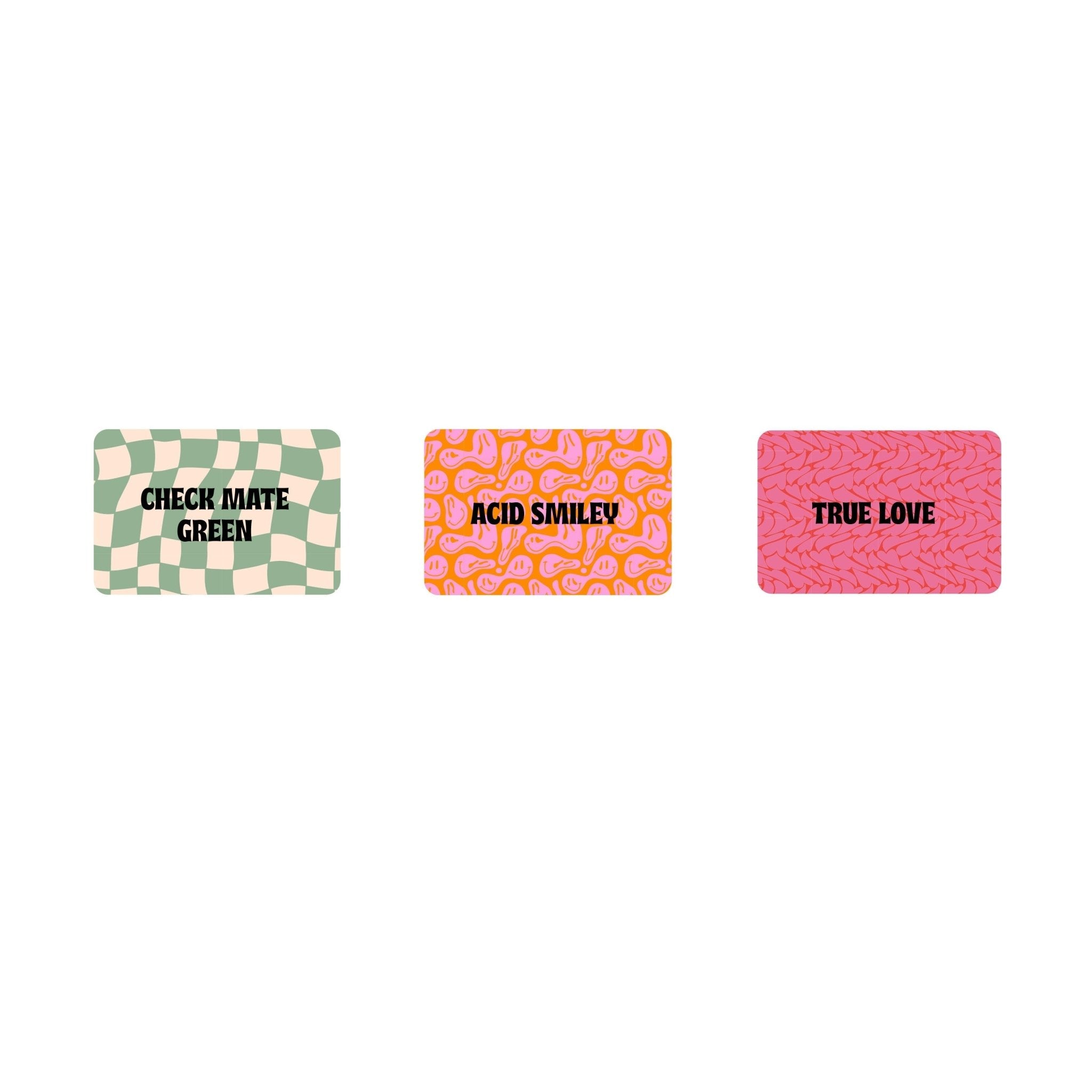 Personalised Metal Colourful Message Wallet Card - Oakdene Designs