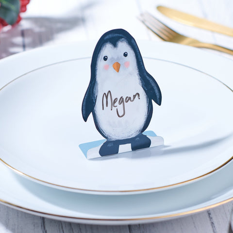 Personalised Metal Penguin Place Setting - Set of 6 - Oakdene Designs