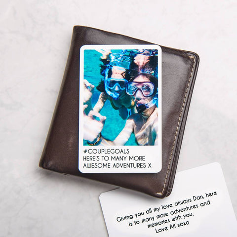 Personalised Metal Photo Wallet Card - Oakdene Designs