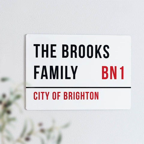 Personalised Metal Street Sign - Oakdene Designs