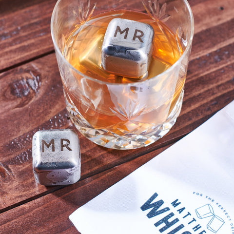 Personalised Metal Whisky Cubes - Oakdene Designs