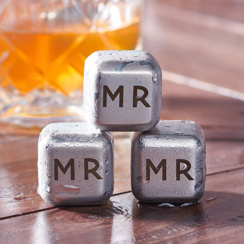 Personalised Metal Whisky Cubes - Oakdene Designs