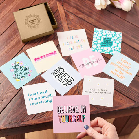 Personalised Mini Box Of Positive Mantra Prints - Oakdene Designs