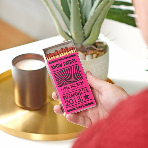 Personalised Music Gig Matchbox and Matches - Oakdene Designs