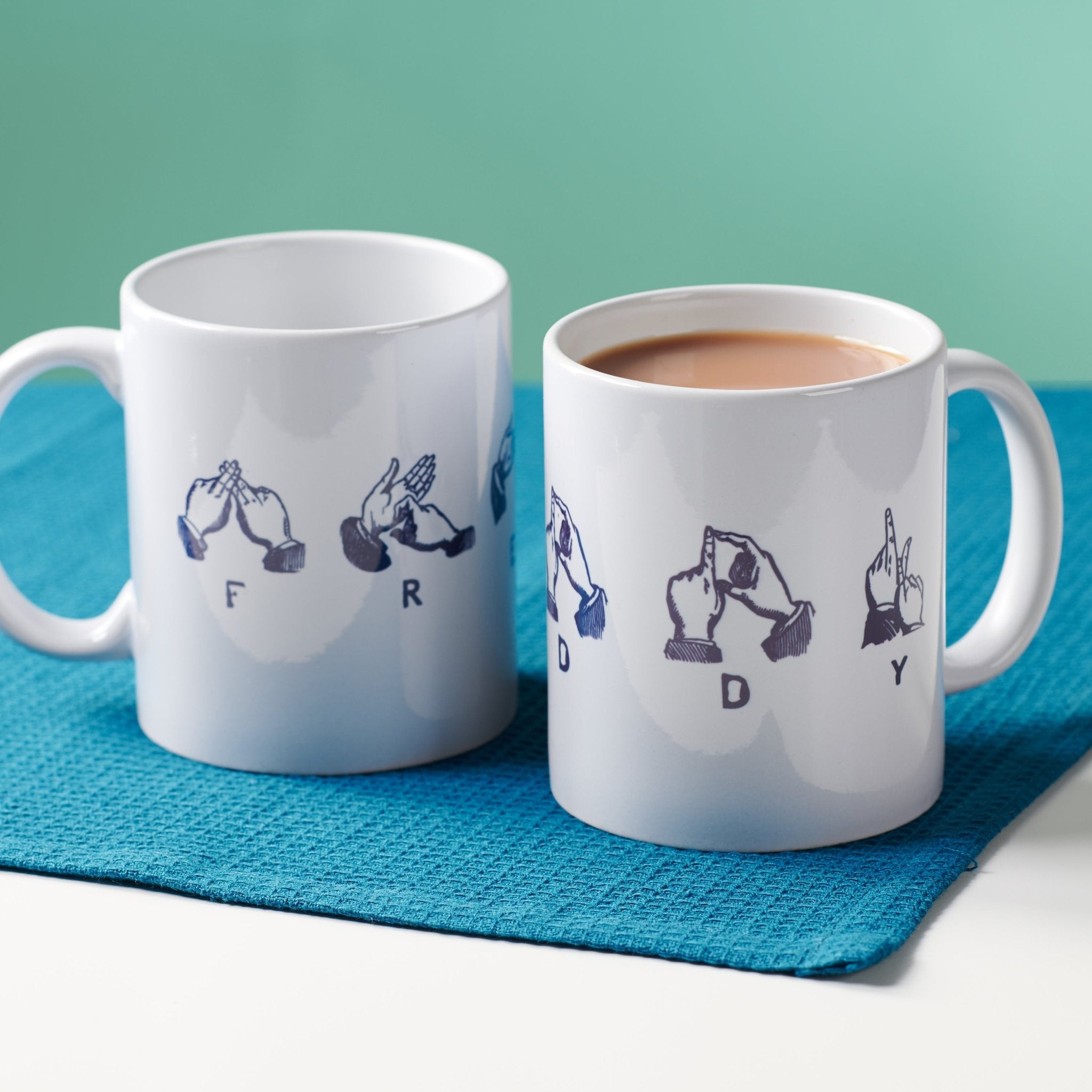 Personalised Name Sign Language Mug - Oakdene Designs