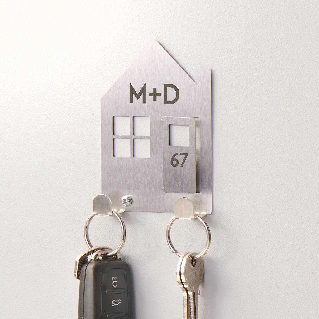 Personalised New Home Couples Key Holder - Oakdene Designs