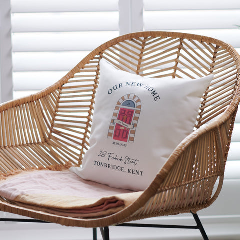 Personalised 'New Home' Front Door Cushion - Oakdene Designs