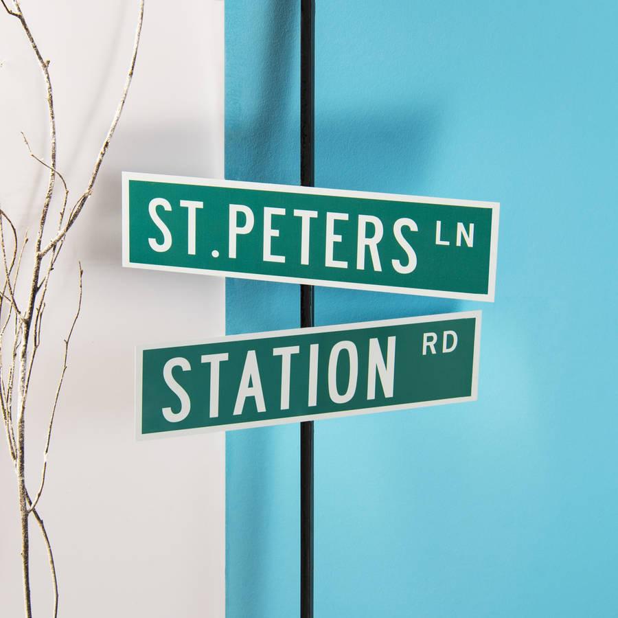 Personalised New York Metal Street Sign - Oakdene Designs