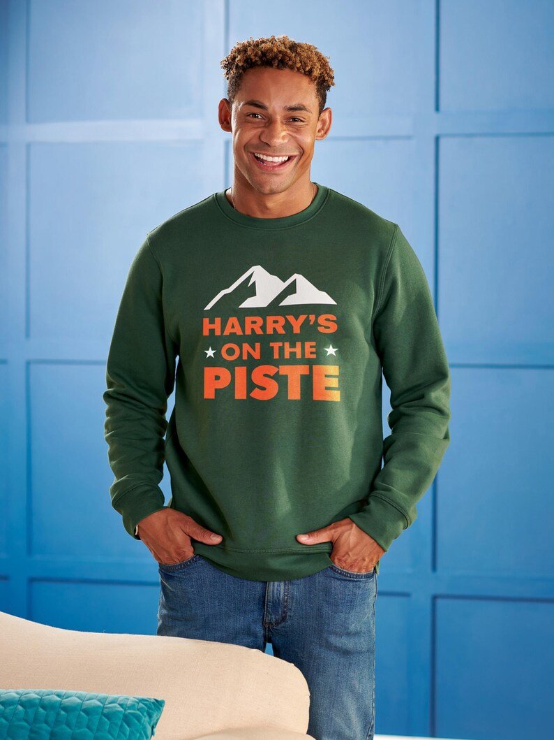 Personalised 'On The Piste' Christmas Jumper - Oakdene Designs