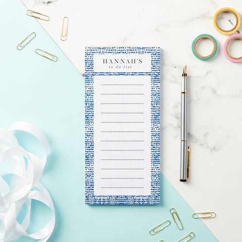 Personalised Patterned To Do Planner Notepad - Oakdene Designs