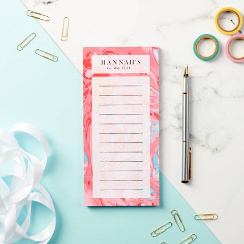 Personalised Patterned To Do Planner Notepad - Oakdene Designs